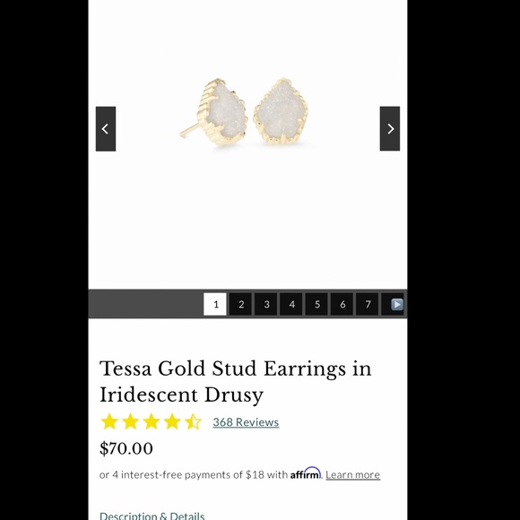 Kendra Scott earrings - Picture 2 of 2